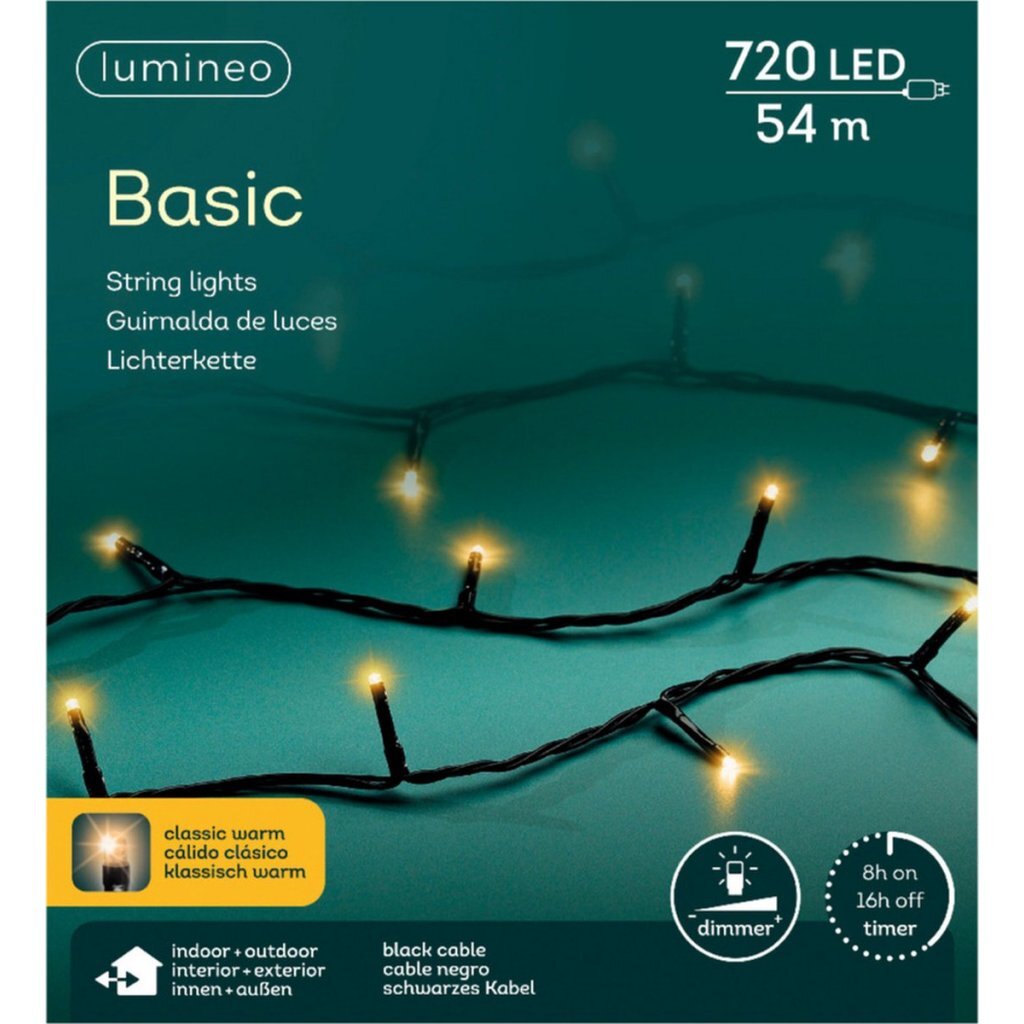 Kaemingk LED-Grundleuchten schwarz klassisch warm L.5400cm