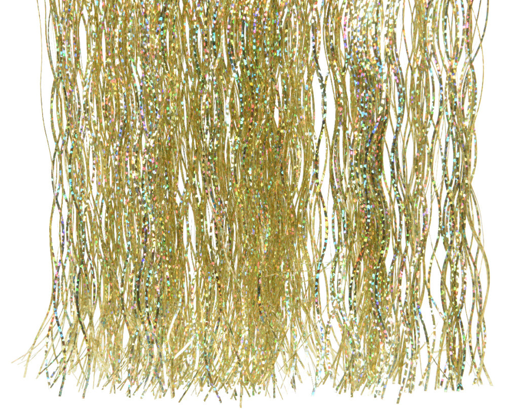 Decoris Decoris Lametta Vinyl Weihnachtsdekorationen glänzen Goldlaser 50x40 cm