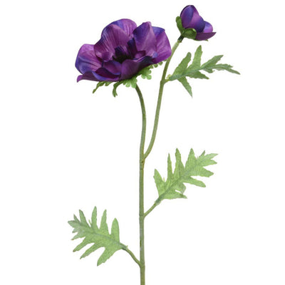 Grundlegende künstliche Blume lila Anemoon 41 cm
