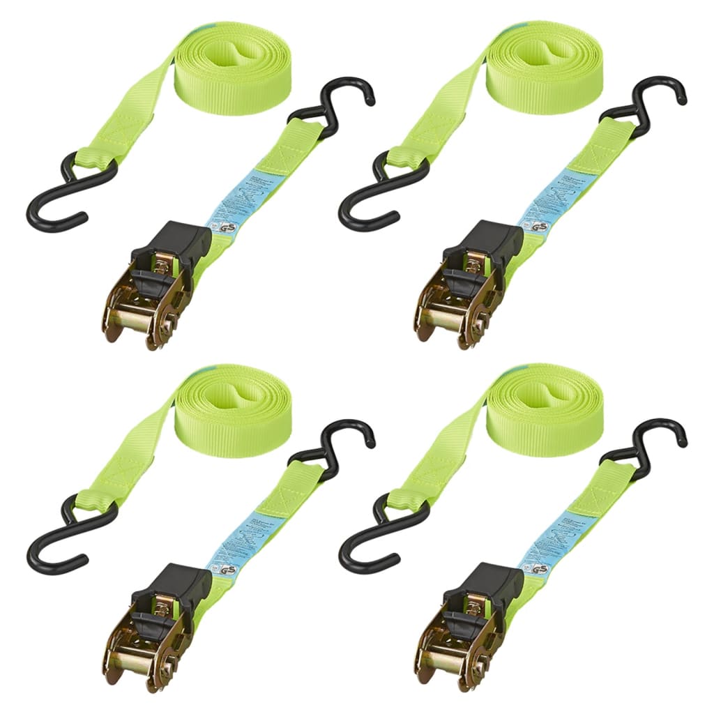 Proplus 4-teiliges Bandband-Set mit Ratschen und 2 Hooks 5 M 320205