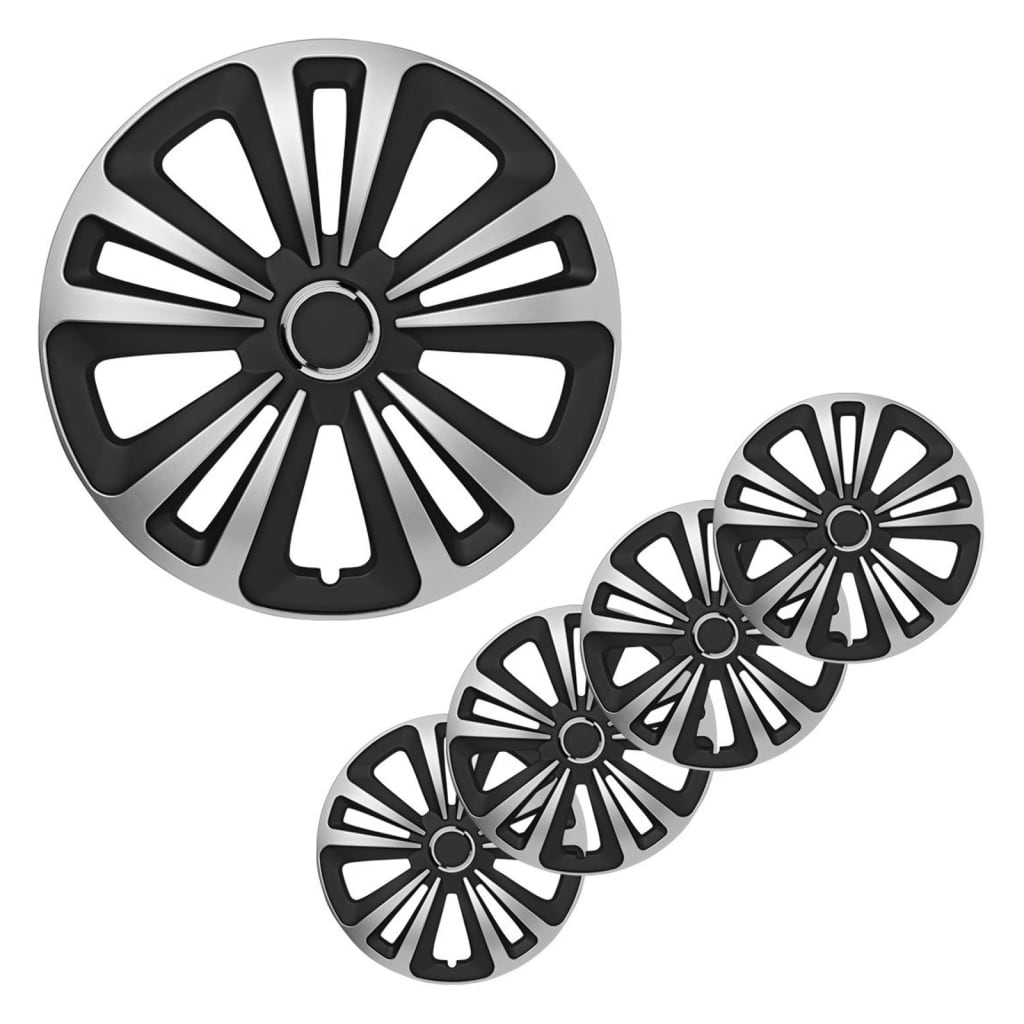 Proplus Hubcaps 4 St Terra 16 '' Silber farbig und schwarz
