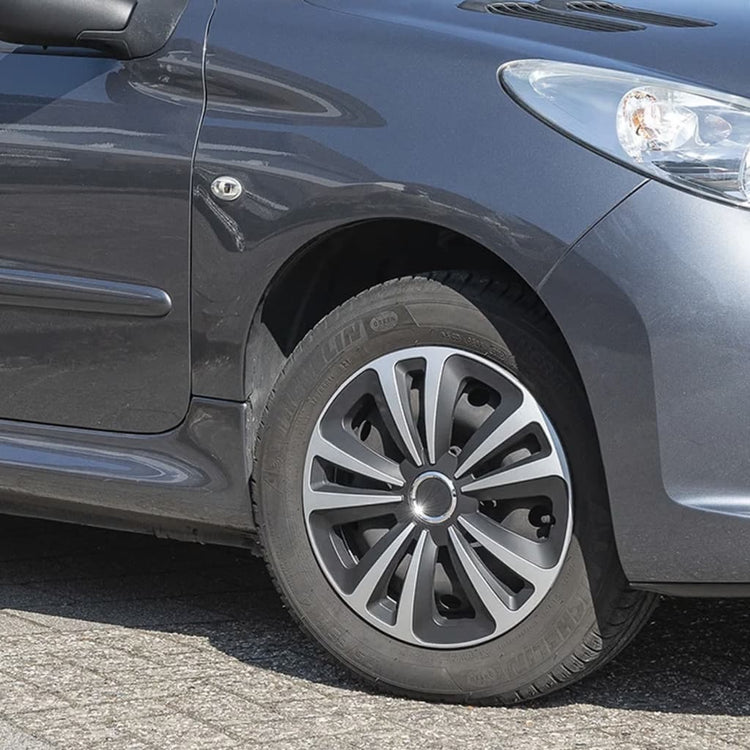 Proplus Hubcaps 4 St Terra 16 '' Silber farbig und schwarz