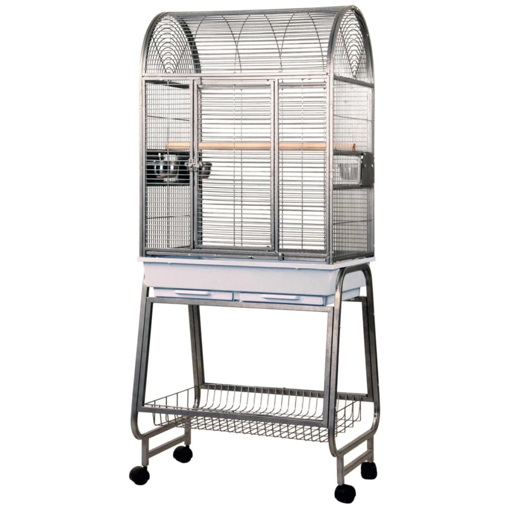 Starke starke Papagei Cage Villa Nora 67.7x51.5x154 cm Grau 93083