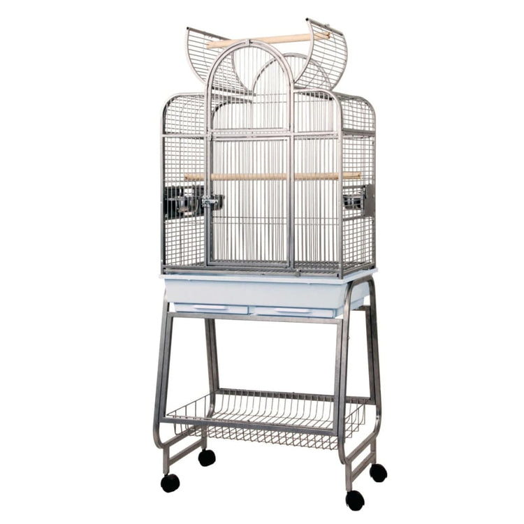 Starke starke Papagei Cage Villa Bianca 67.7x51.5x154 cm Grau 93084
