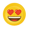 Grundlegende aufblasbare Figuren Emoji Face Hearts 140 cm