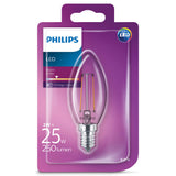 Philips LEDClassic 25W (2W) B35 E14 WW CL ND 1BC 4 Beleuchtung - afbeelding 1