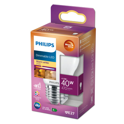 Philips Dimmable Led Candlamp 40W E27 warmes Weiß