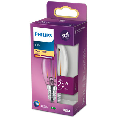 Philips LED kann 25w B35 E14 warmes Weiß lampen