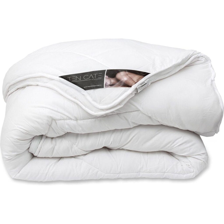 Zehn Cate Ten Cate Luxus 4-Jahreszeiten Duvet 200x200 cm mit Pressebutter weiß
