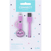 Kangaro Kangaro K-58191006 Dresz 2in1 Micro-USB-Ladekabel + Pin Lippen Pink