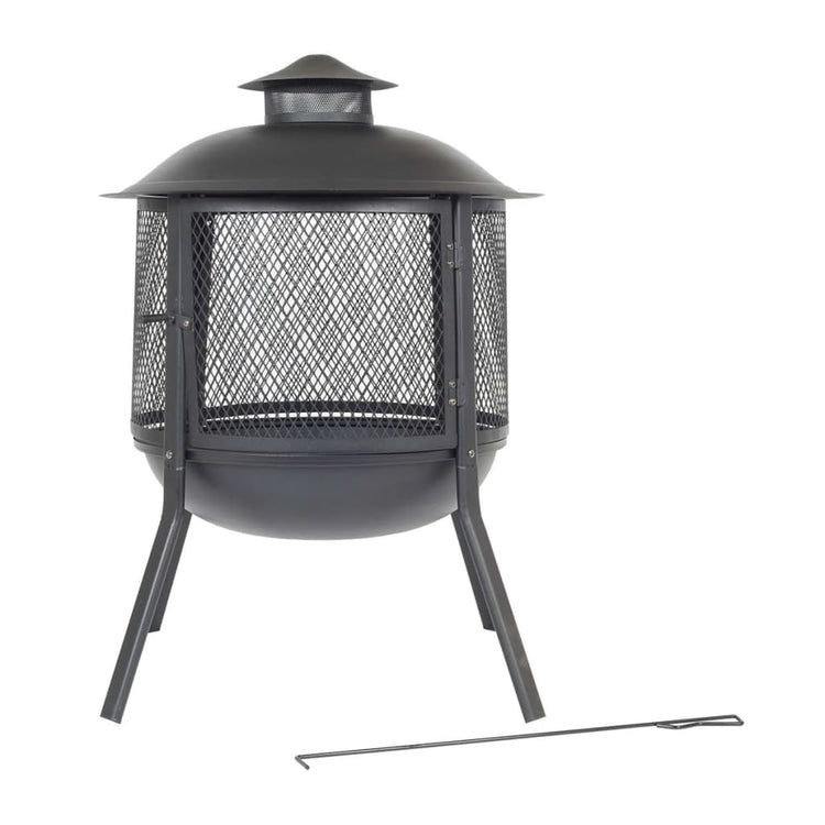 Redfire Redfire Vuurkorf Kansas um Black Steel 85019