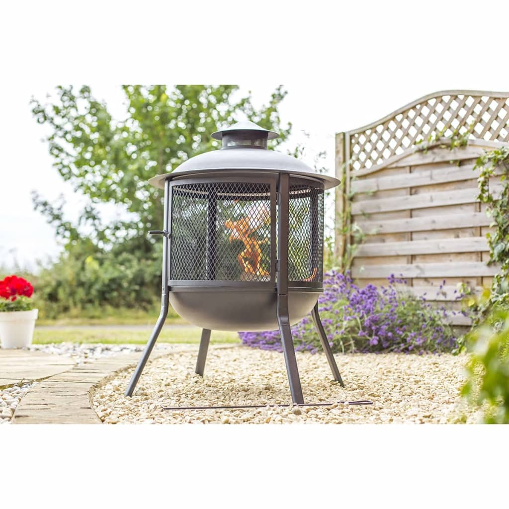 Redfire Redfire Vuurkorf Kansas um Black Steel 85019
