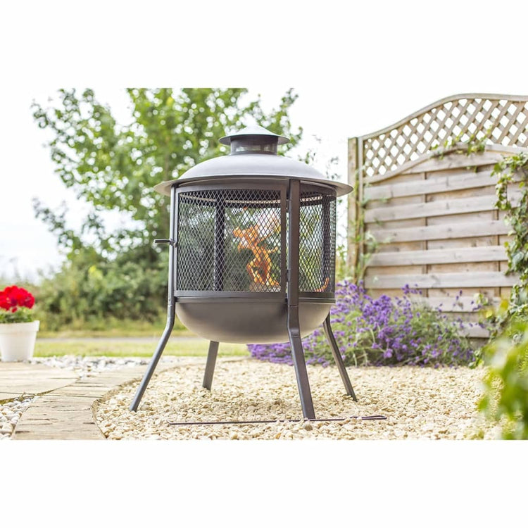 Redfire Redfire Vuurkorf Kansas um Black Steel 85019