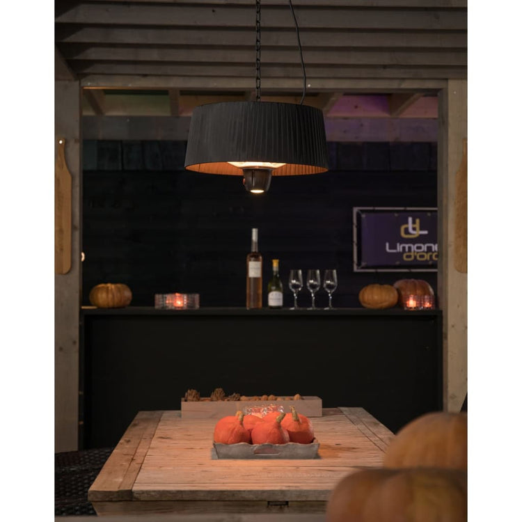 Gespannte Gespenge Terrassenheizung Artix Compact 1500 W Halogen Schwarze Artix C-HB