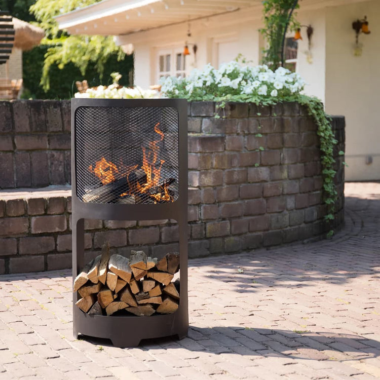 Redfire Redfire Kamin Buffalo 44x90 cm Stahl mattschwarz