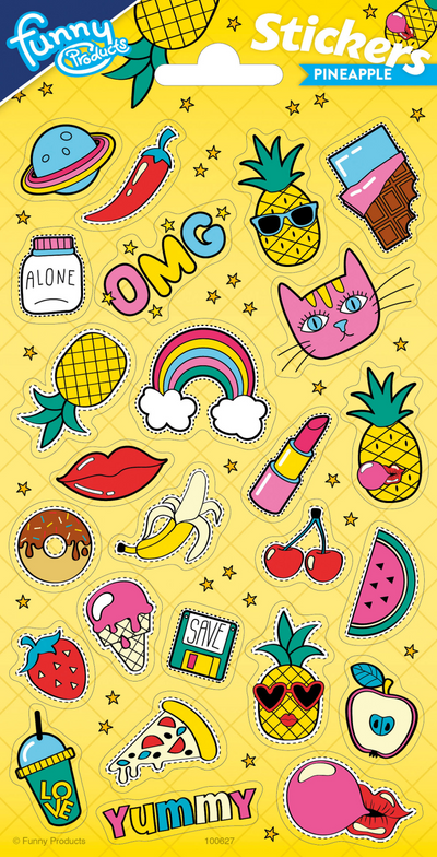 Totum Stickervel Twinkle Ananas