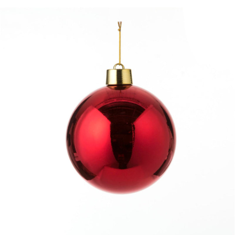 House of Seasons House of Seasons Weihnachtsball Red Plastik D20 cm