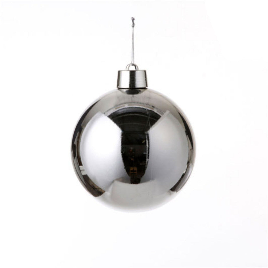 House of Seasons House of Seasons Weihnachten Ball Silber Plastik D20 cm