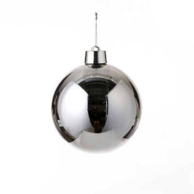House of Seasons House of Seasons Weihnachten Ball Silber Plastik D20 cm