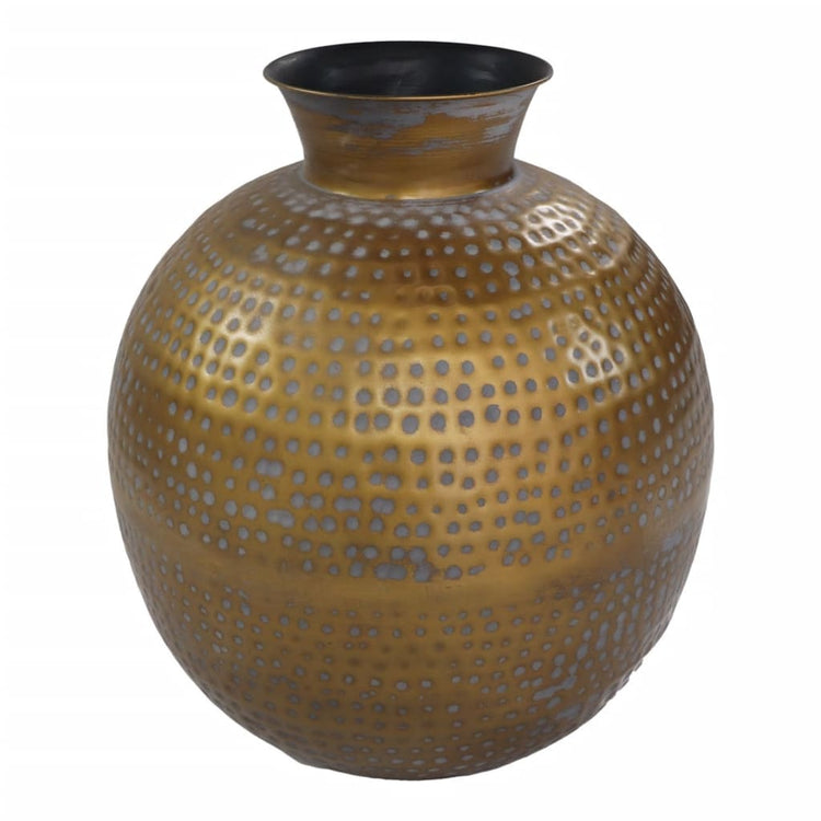 HSM -Kollektion HSM Collection Vase Padua Groot 40x45 cm Gold und Grau