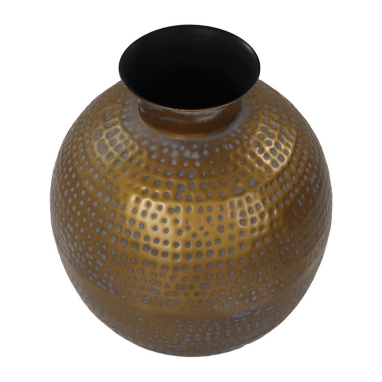 HSM -Kollektion HSM Collection Vase Padua Groot 40x45 cm Gold und Grau