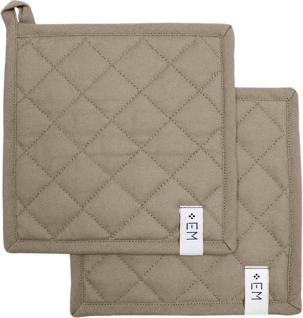 Verschiedenes EM Kitchen -Pfannkuchen Taupe 20 x 20 cm Set von 2