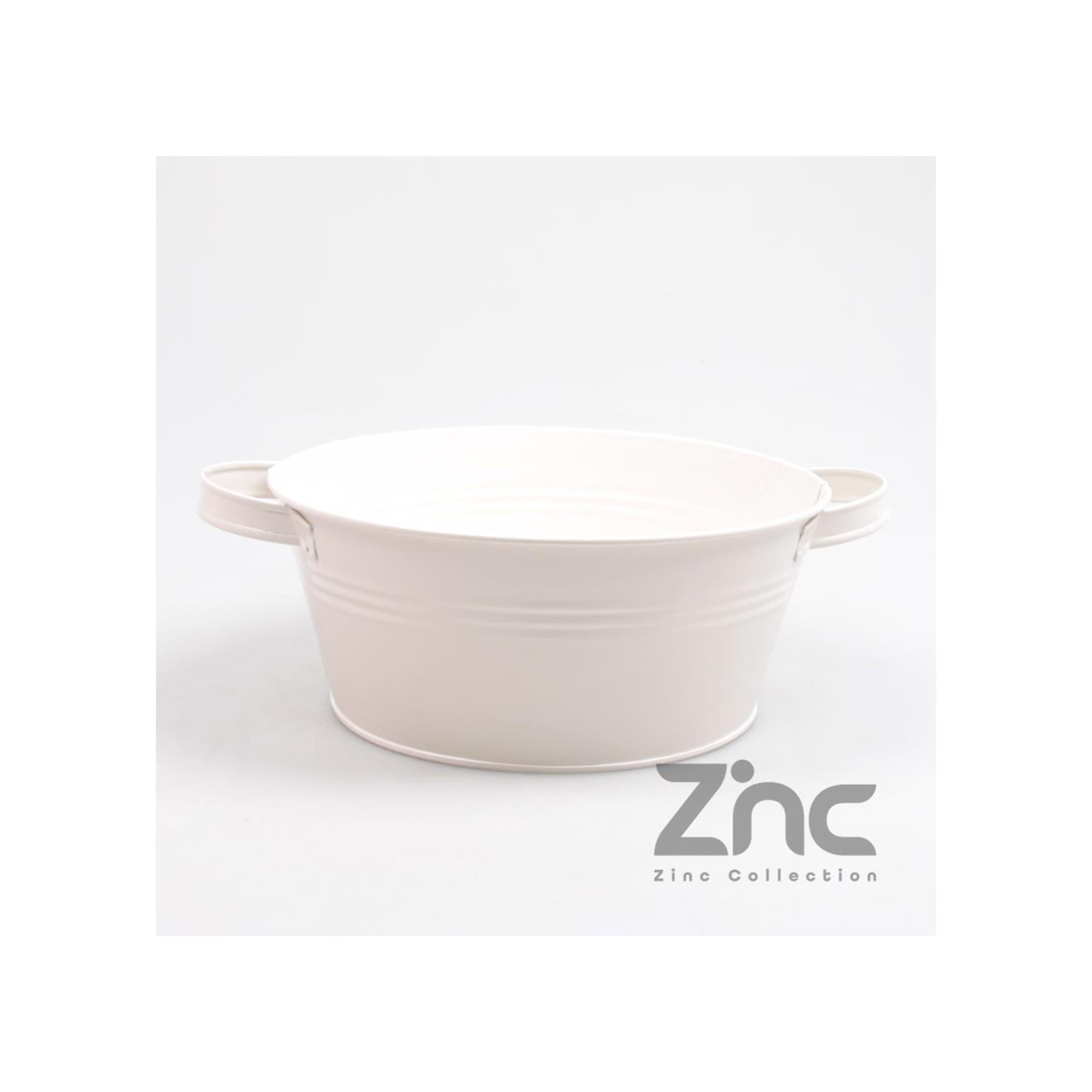 Zink-Auffangwanne verzinkt creme 2,5l 30,5x24,5x10cm