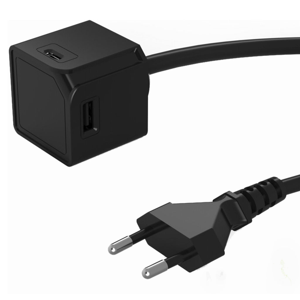 PowerCube PowerCube USBCube erweiterte USB A und C Schwarz