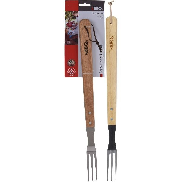 BBQ BBQ Fork Edelstahlholz 46x7cm