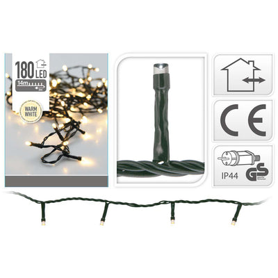 S.I.A. S.I.A. Weihnachtslichter 13,5 m 180 LED -Lichter IP44
