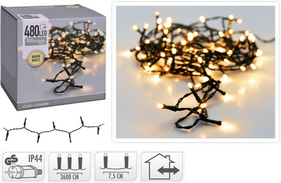 Keine Marke s.i.a. Weihnachtsbeleuchtung 36m 480 LED-Leuchten IP44