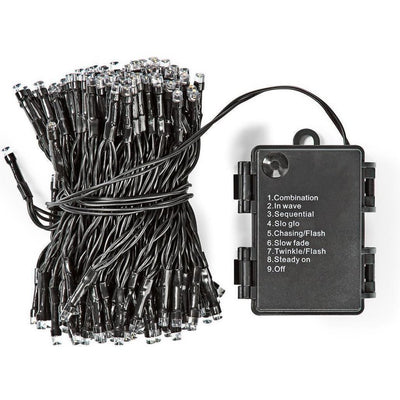 Keine Marke s.i.a. Batterie-LED-Beleuchtung 48 LEDs 350 cm warmweißes Licht schwarz