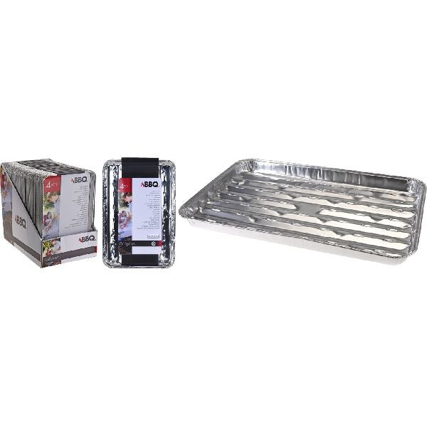 Basis BBQ Aluminiumgrillskala Set 4 Teile