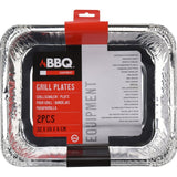 BBQ Aluminium Grillbox 32x26x6 cm 2 Stück - afbeelding 1