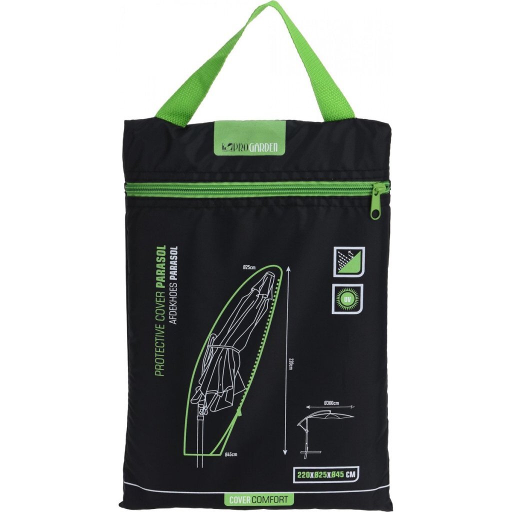 Pro Garden schwimmende Sonnenschirmabdeckung 25x220x45 cm schwarz