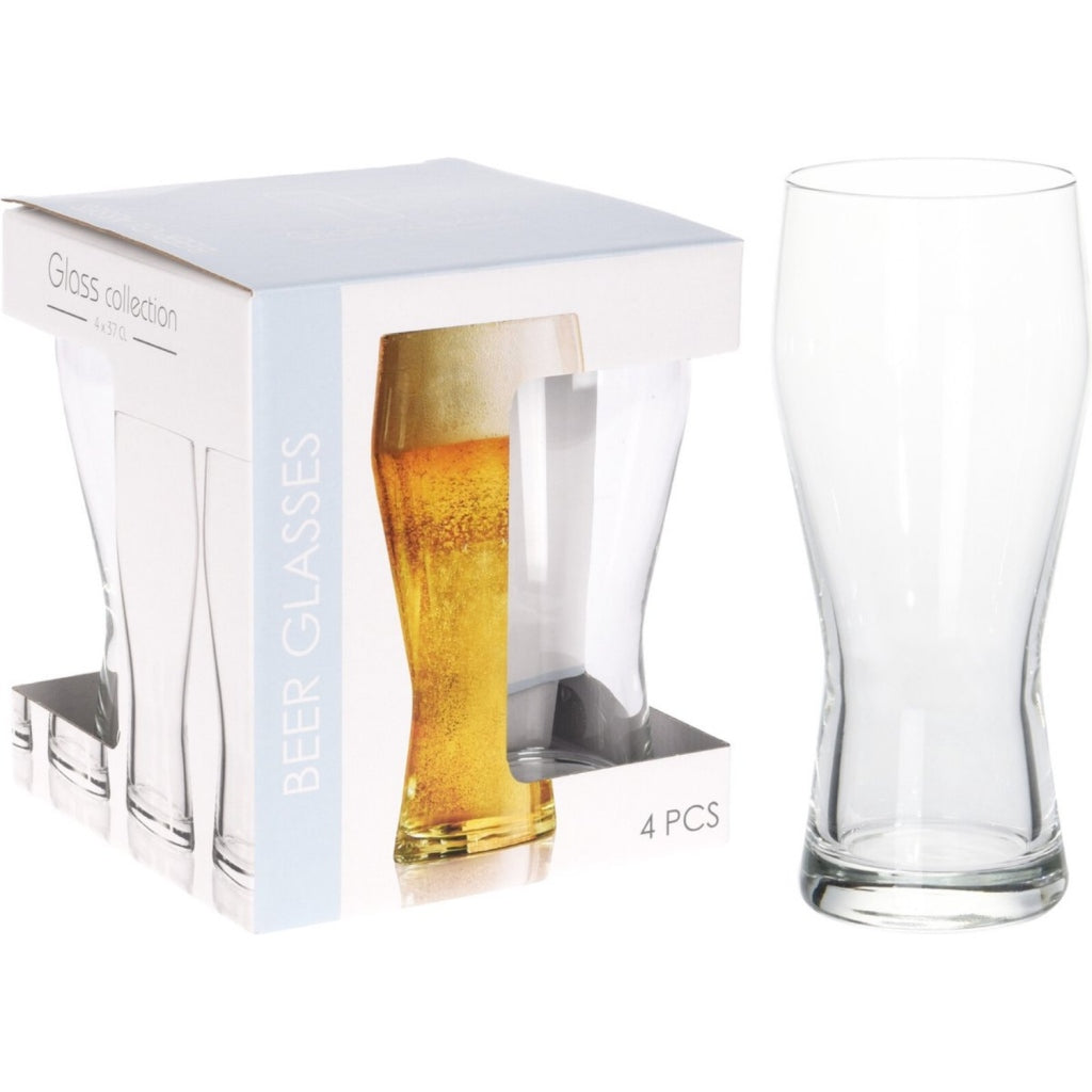 Verschiedenes Bierglas 400 ml Set 4 Stücke