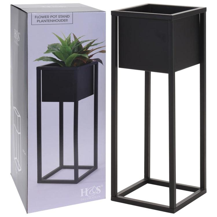 Hs Kollektion Hs Kollektion Blumenpot auf Standard 60 cm Metallschwarz