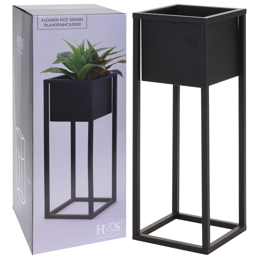 Hs Kollektion Hs Kollektion Blumenpot auf Standard 60 cm Metallschwarz