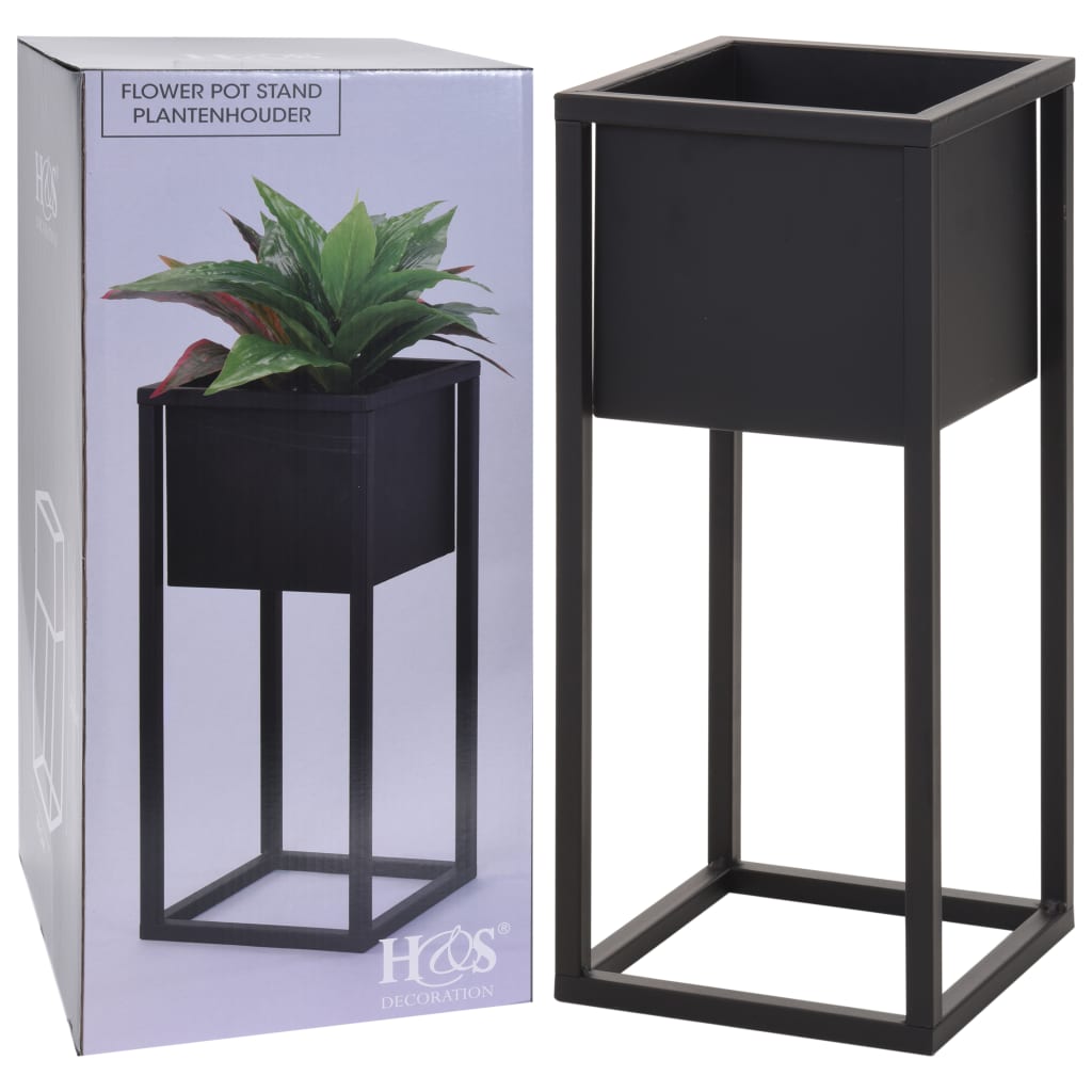 Hs Kollektion Hs Kollektion Blumenpot auf Standard 50 cm Metall Black