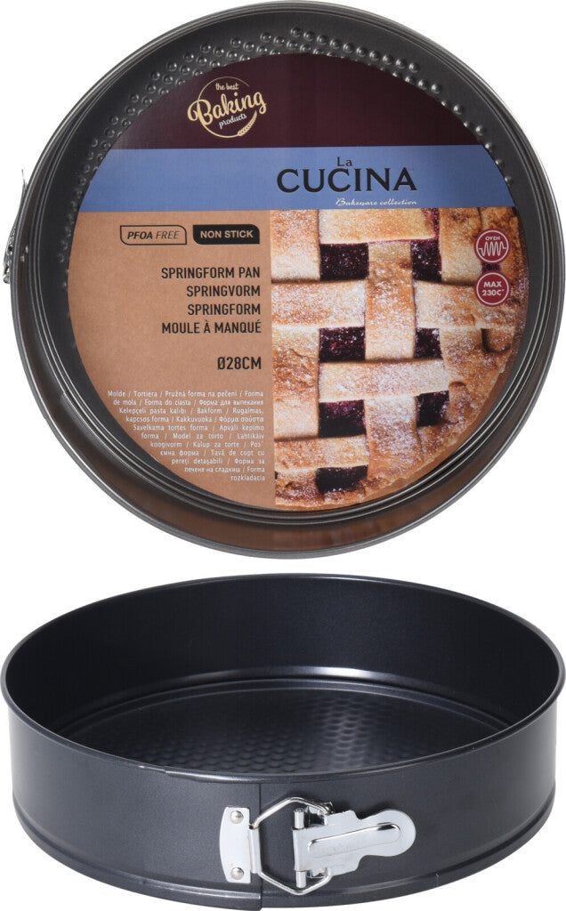 La Cucina Ringform 28 cm, Antihaftbeschichtung mit abnehmbarem Rand