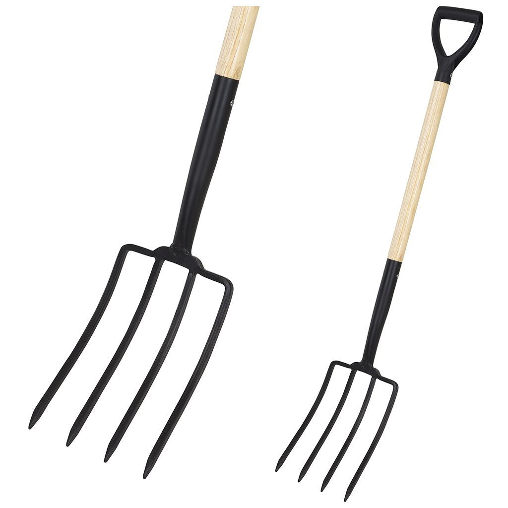 Pro Gartenheugabel mit Holzgriff 115 cm schwarzes Holz