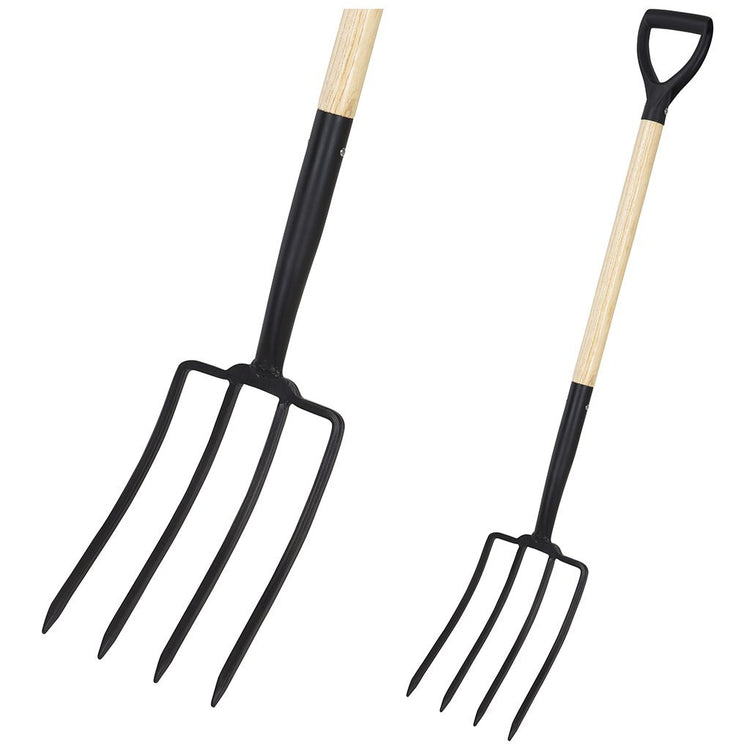 Pro Gartenheugabel mit Holzgriff 115 cm schwarzes Holz