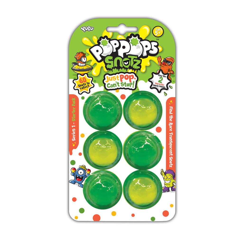 Yulu Yulu Poppops Snotz Series 1 Starter Set 6 Teile