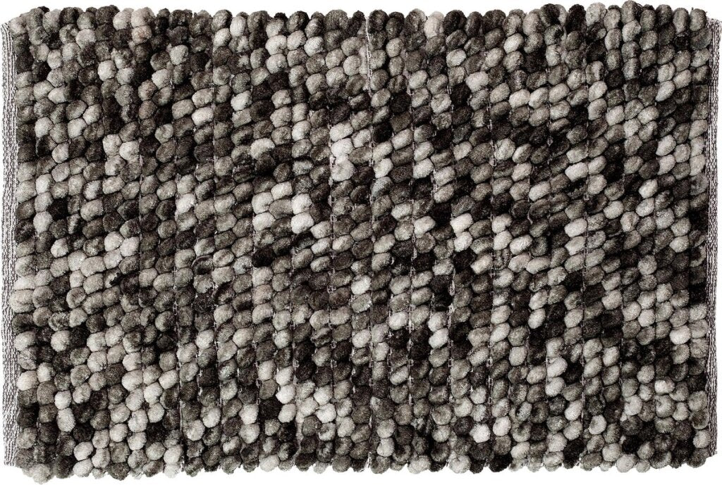 Dichtungslederdichtung Vintage Bathhmat 50 x 80 cm Polyester dunkelgrau