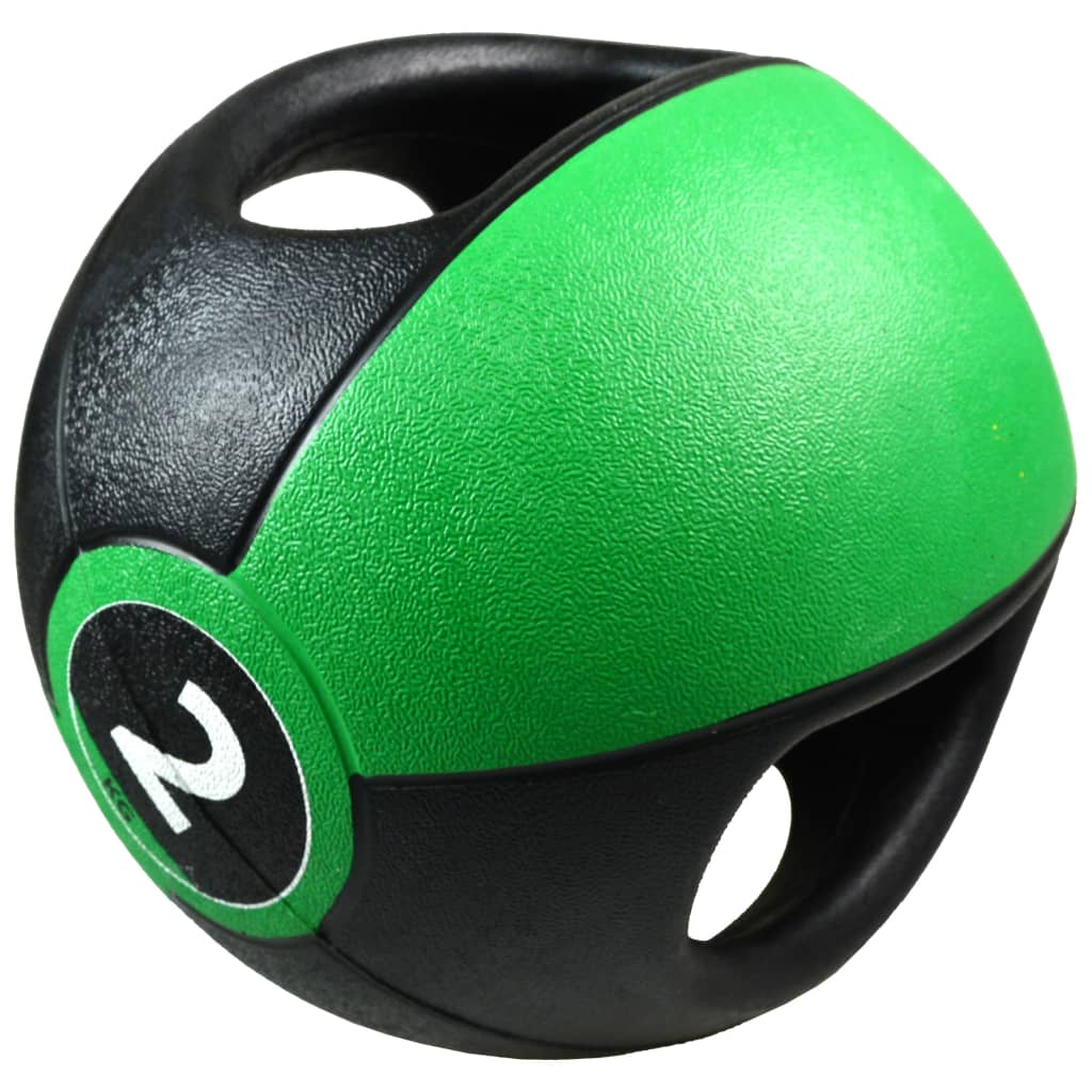 Pure2Improve Pure2Improve Medicine Ball mit Griffen 2 kg grün