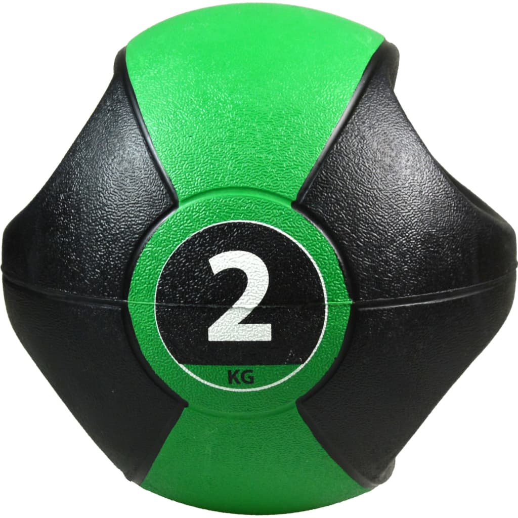 Pure2Improve Pure2Improve Medicine Ball mit Griffen 2 kg grün