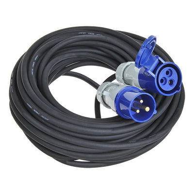 Proplus -Verlängerungskabel CEE 20 Meter 3x2,5 mm² Schwarzblau