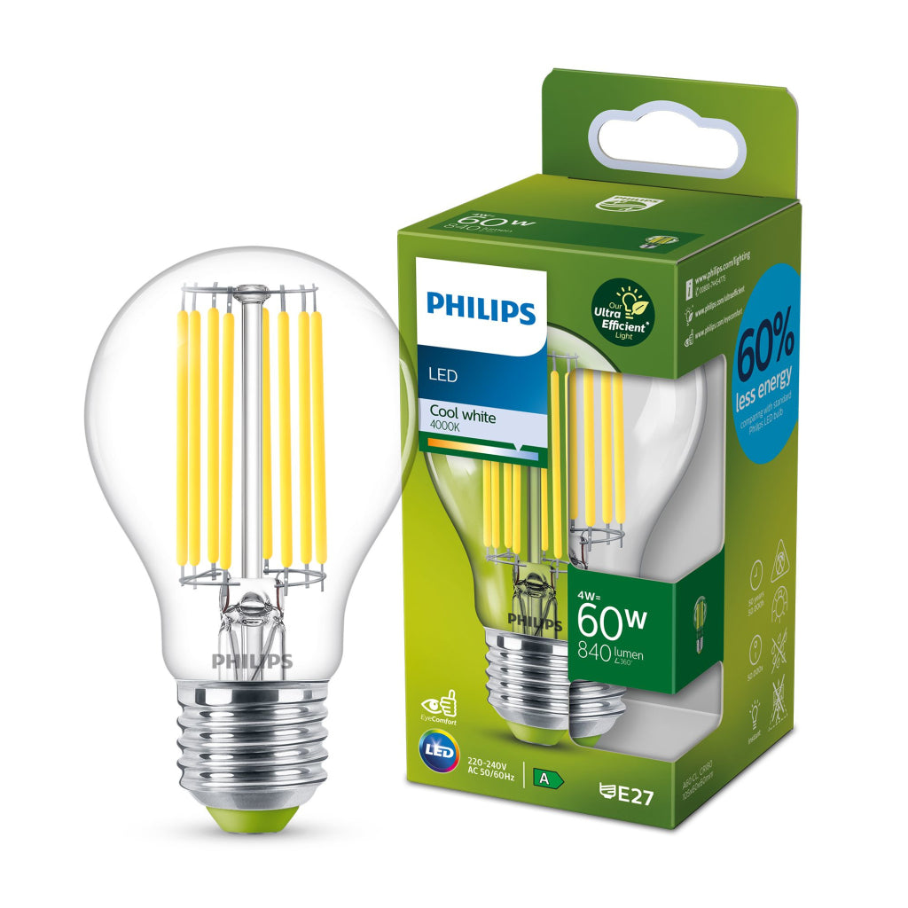 Philips führte CLA 60W A60 E27 4000K CL Eela SRT4 Lighting