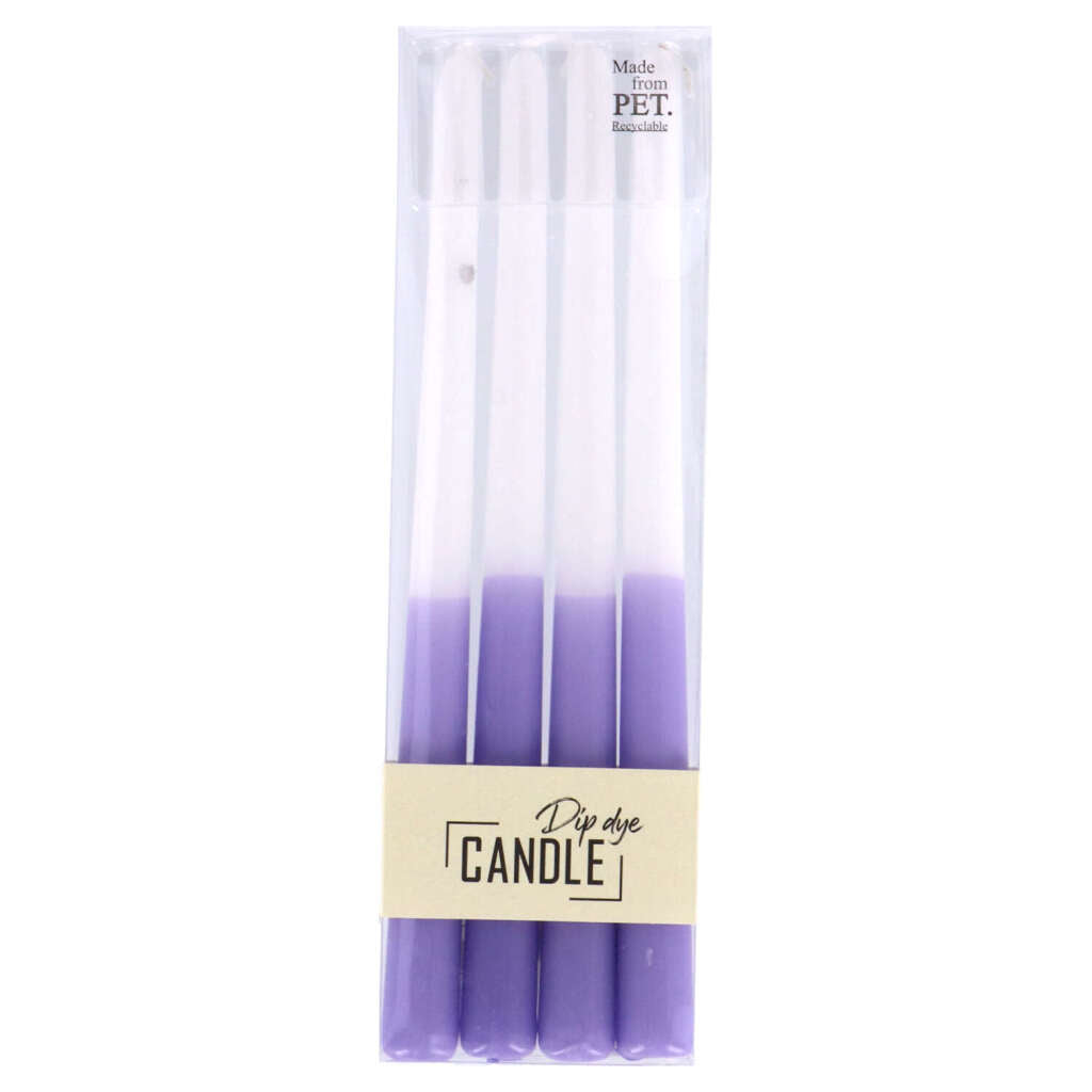 Andere Marken Dip Dye Candle Wax Lilac 30,5x2,2 cm 4 Stücke