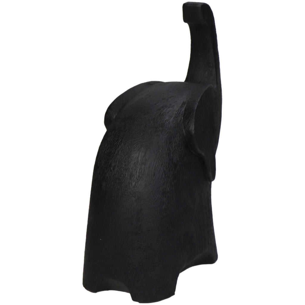 Verschiedenes Ornament Elefant Polyresin schwarz 16x8x20,5 cm